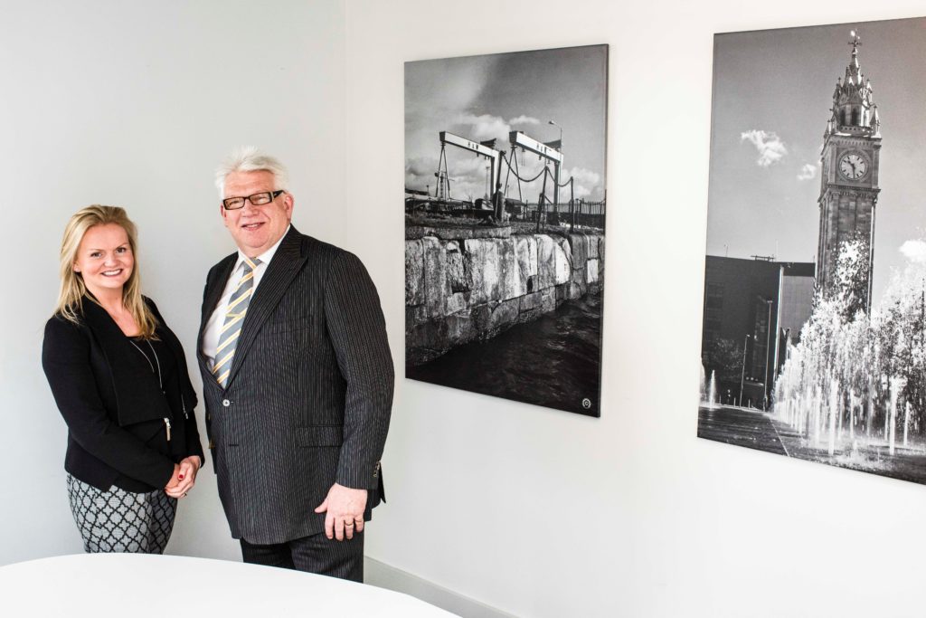  Nuala Murphy, founder of Moment Health with Hal Wilson of techstart NI.