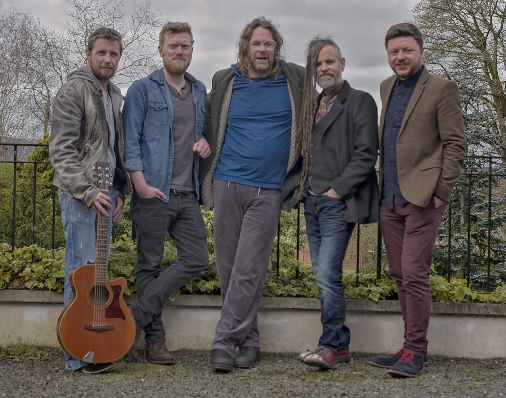 From left singer/songwriter Ciaran McElhinney, Gareth Dunlop, Liam O'Maonlai from Hothouse Flowers, Duke Special and Donal O'Connor from Ulaid
