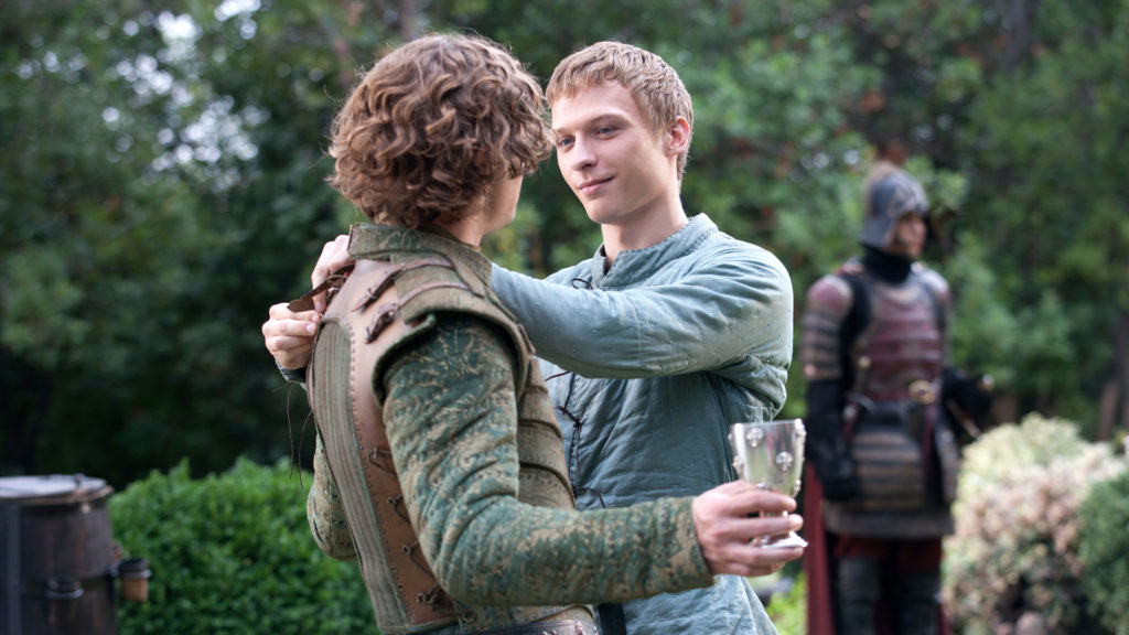 Loras Tyrell, played by Finn Jones (left)