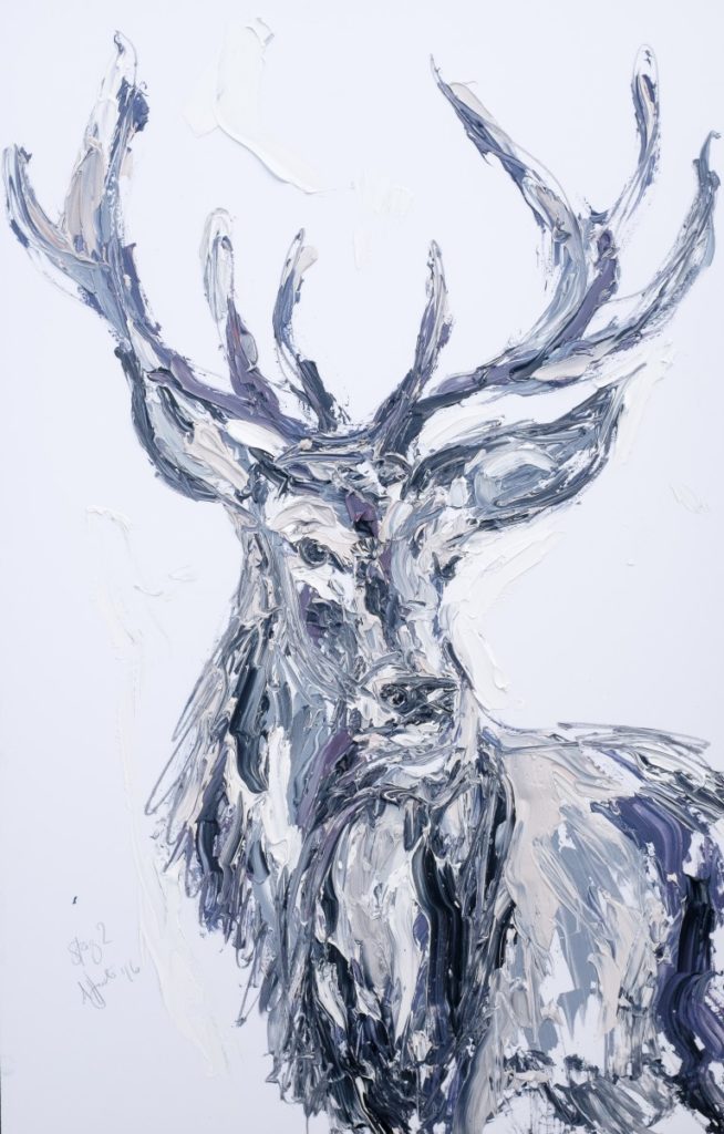 Aly Harte Stag painting -