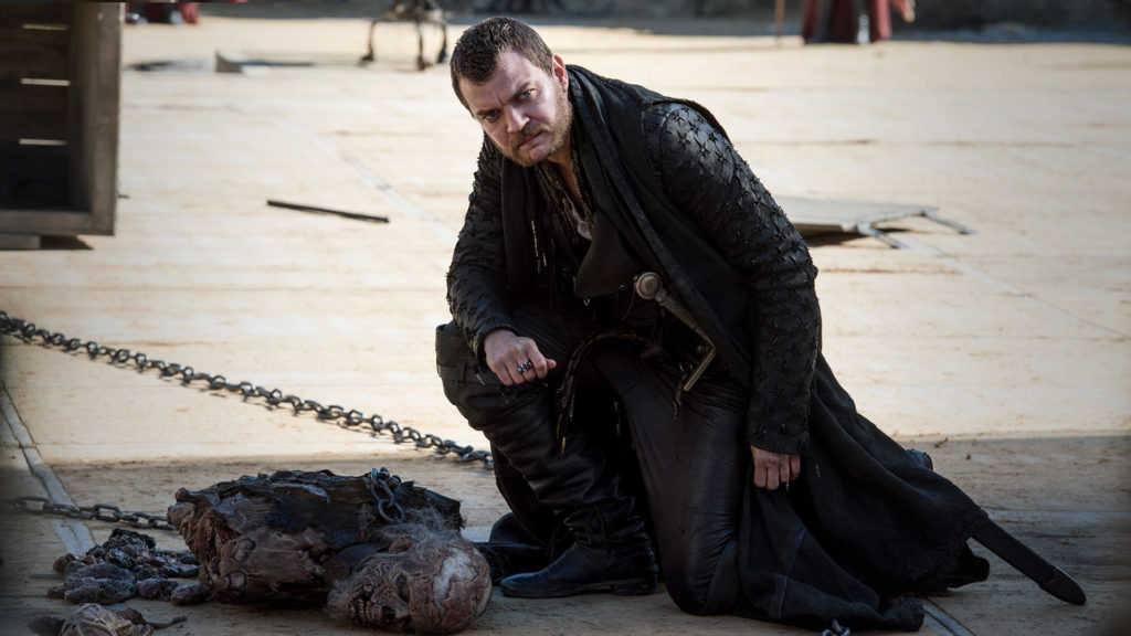 Euron Greyjoy, played by Pilou Asbæk