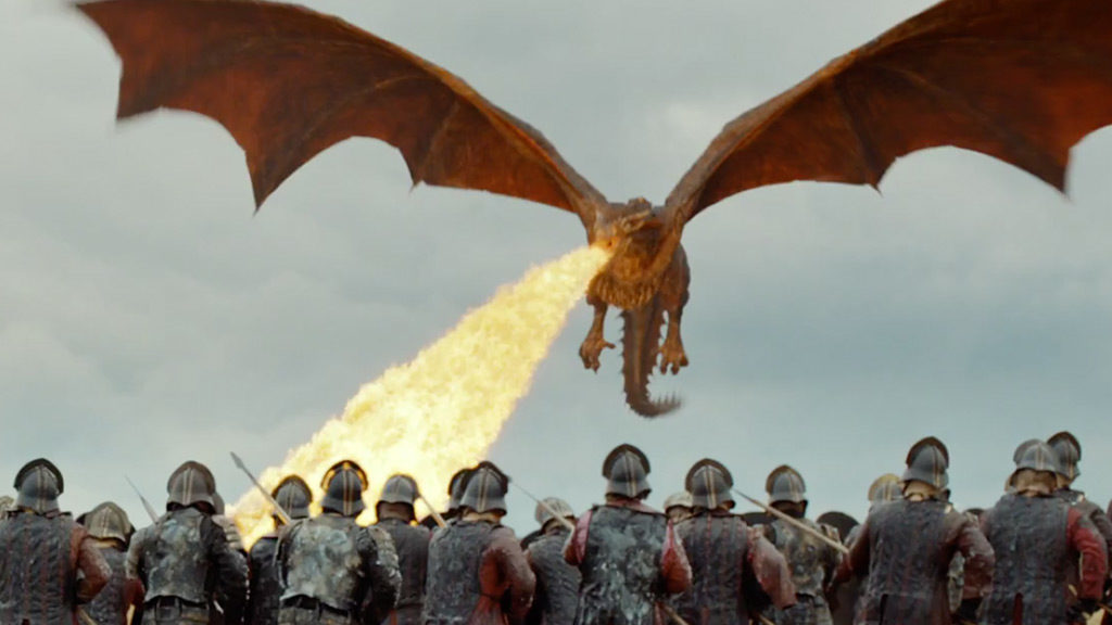 Drogon the Dragon in 'The Spoils Of War'