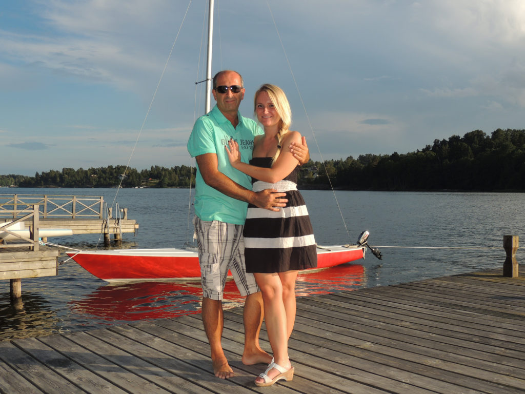 The spot near Stockholm where Nigel and Martha were engaged
