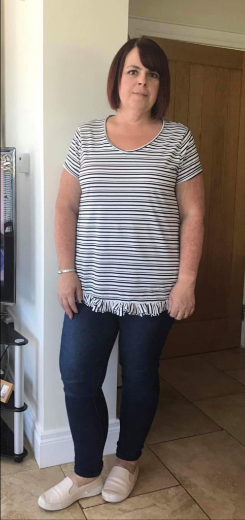 Looking fabulous, Michelle over 4.5stone lighter