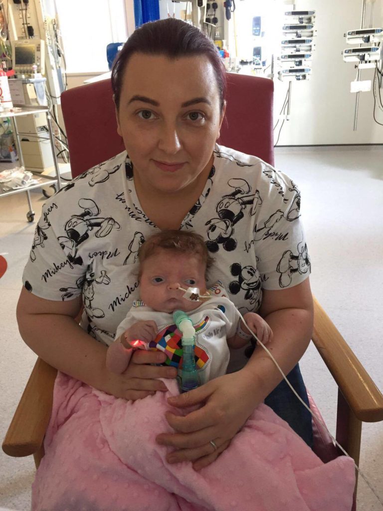 Amy with little Bella