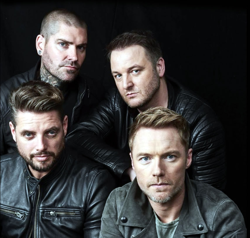 Boyzone: Shane alongside Keith Duffy, Mikey Graham and Ronan Keating