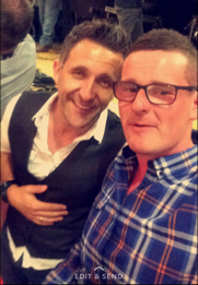 Gareth Allen with country star Johnny Brady