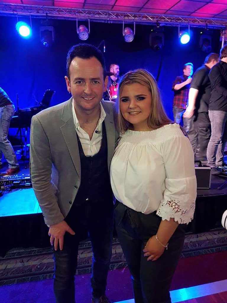 Lucy McVeigh with country star Jim Devine