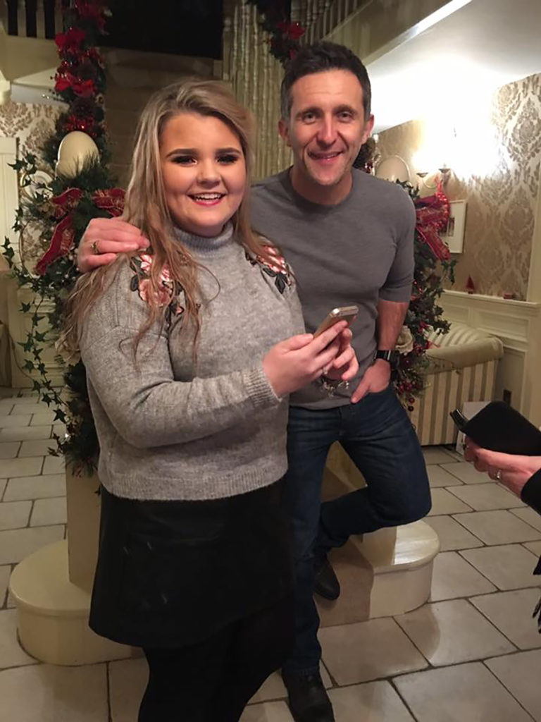 Lucy McVeigh with country star Johnny Brady