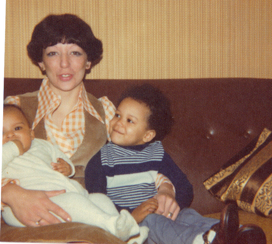 Jayne’s mum Gabrielle with Jayne and her sister